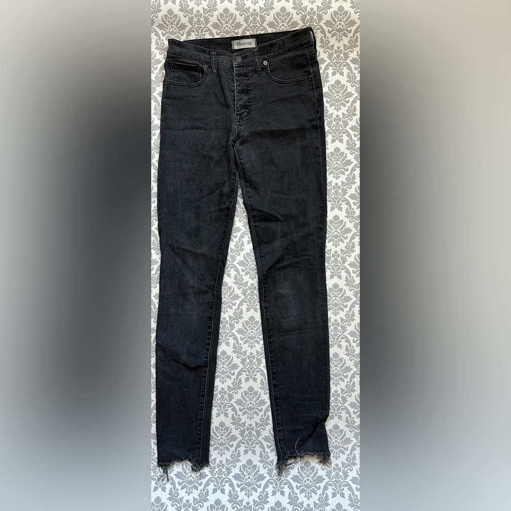 Women’s Madewell 9” High Rise Skinny Black Jeans Size 27T